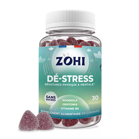 Zohi - Complément Alimentaire De-Stress parfum fruits des bois, Pilulier 30 jours 180g
