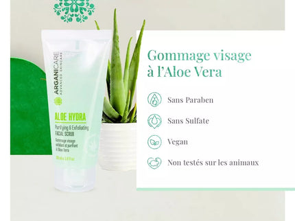 Gommage visage exfoliant et purifiant - Tous types de peaux - Aloe Vera