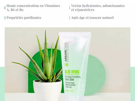 Gommage visage exfoliant et purifiant - Tous types de peaux - Aloe Vera