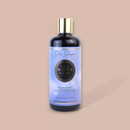 Shampoing Silver Anti-jaunissement pour cheveux méchés/gris-blancs/blonds-500ml