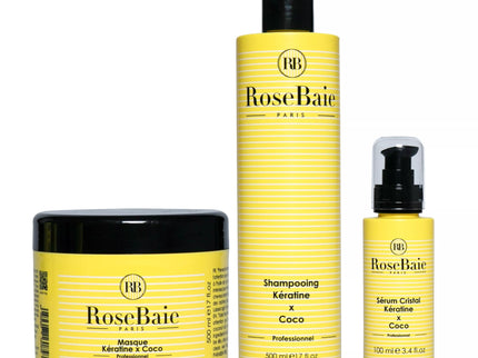 Rosebaie Gamme Coco Shampoing  500ml /Masque  500ml /Sérum  100ml