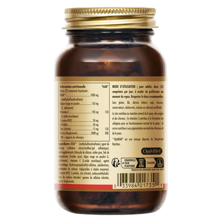 SOLGAR PEAU ONGLES CHEVEUX - 60 Comprimés