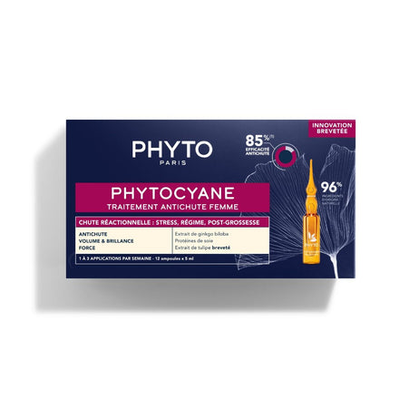 PHYTOCYANE REACTIONNELLE Traitement Antichute Femme - 12x5ml