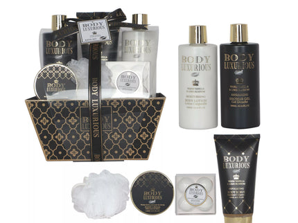 coffret beauté de bain au parfum Vanille Tilleul - 9PCS