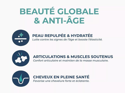 Collagène Marin arôme fruits rouges - Peau & Articulations - Complexe avec Acide Hyaluronique + Acérola