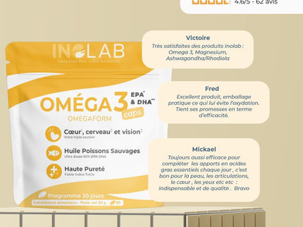 Laboratoire Inolab Oméga-3 qualité Epax
