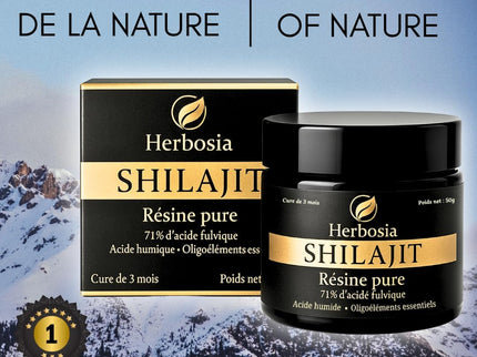 Shilajit Himalaya Naturel 50 g – Résine Authentique Pure | 71% Acides Fulviques + Minéraux Essentiels | Qualité Testée en Laboratoire | Tradition Ayurvédique