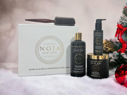NOÏA HAIRCARE Coffret prestige Trio Antidotes + Peigne de voyage
