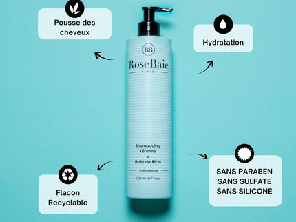 Rosebaie SHAMPOING RICIN POUSSE & HYDRATATION