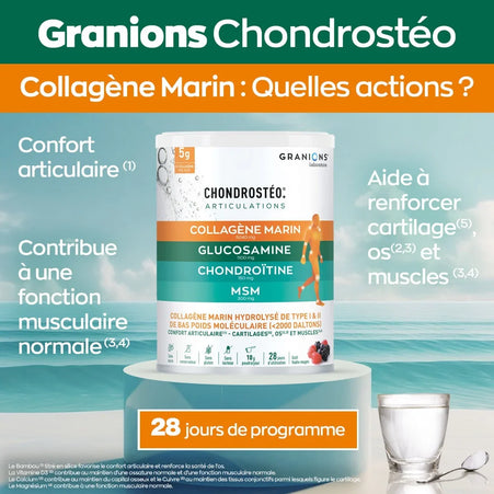 CHONDROSTÉO + Articulations - Collagène Marin - Poudre 280g