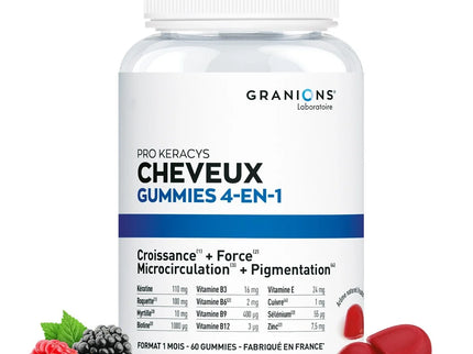 GRANIONS PRO KERACYS Cheveux 4 en 1 - 60 Gummies