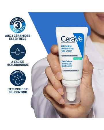 CERAVE Gel-Crème Hydratant Oil Control Visage - 52ml
